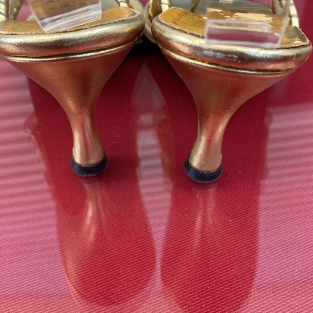 Jack Rodger beautiful gold sandals size 6 - Picture 6 of 8
